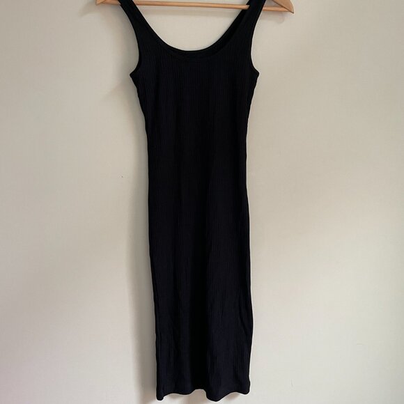 New NWT Wilfred XXS Murdock Sleeveless Ribbed Dress in Black - Picture 7 of 9